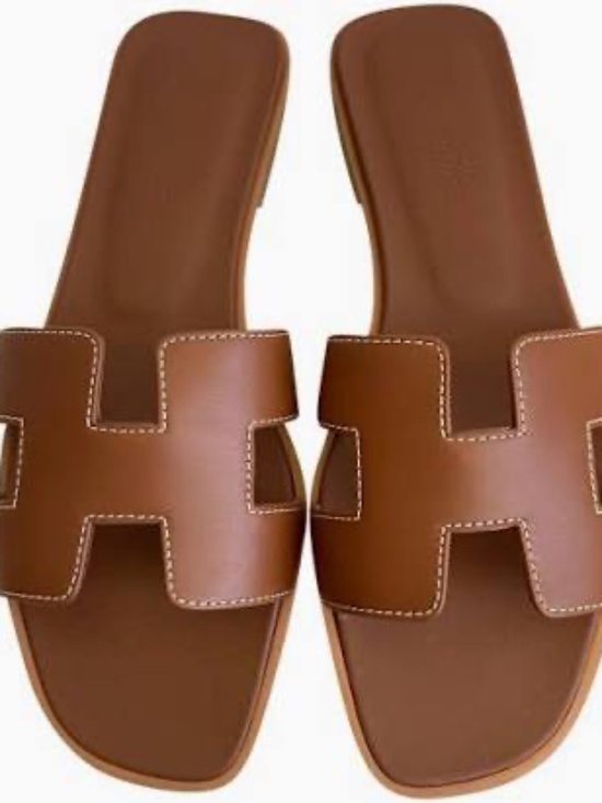 Hermes Shoes - 🤎 HERMÈS ORAN SANDALS 🤎 ✨NWOT✨• Worn Once!! • The Iconic Gold Color ✨ • sz 38